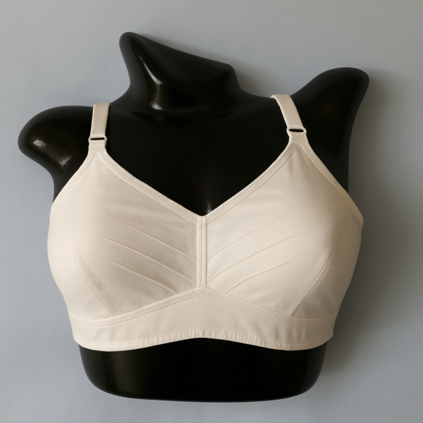 Three Tucks Grace | 100% Cotton Non-Padded Bra for Women - Pack of 3 - Image 2